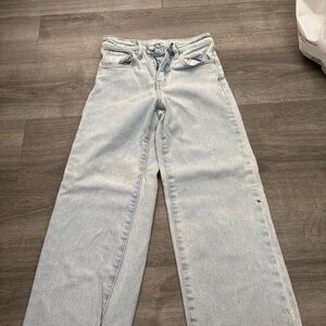 KanCan Blue High-Waisted Wide-Leg Jeans